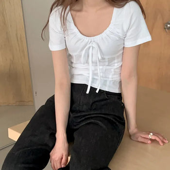 Daniel Shirred Ribbon Tee Layering