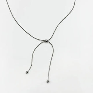 silver ring necklace