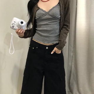 Round Basic Cardigan | Round Neck Basic Cardigan