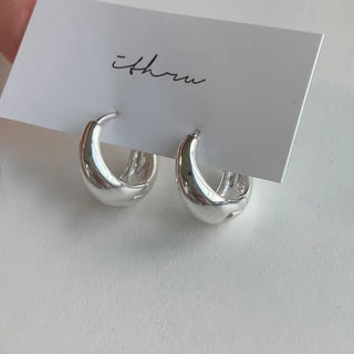 Medium Teardrop One-Touch Ring Earrings