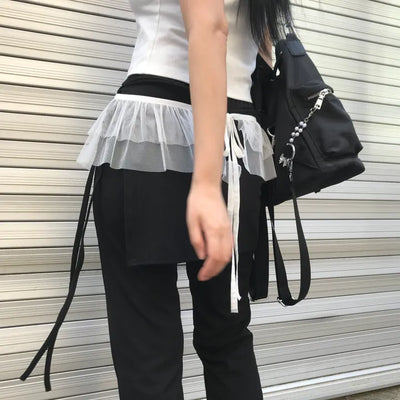 Lace Layered Skirt (2 colors)