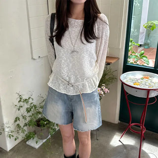 Raglan Loose Fit Sleeve Knit 2 Colors
