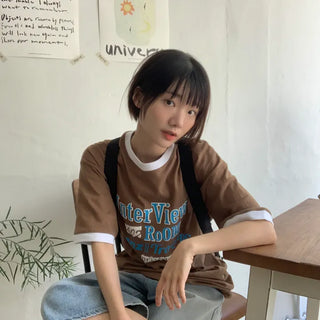 [UNISEX] Interview Color Block T-shirt