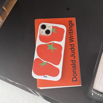 Tomato Drawing Heart Hard iPhone Case
