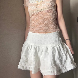 eden lace mini skirt