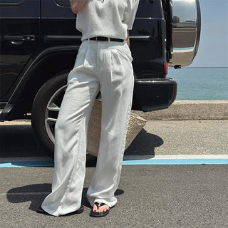 Celine Cool Pintuck Wide Pants