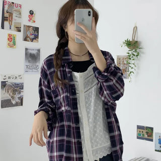 (Summer/Cool Material) Shy Check Summer Shirt