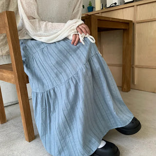 Rosé summer long skirt