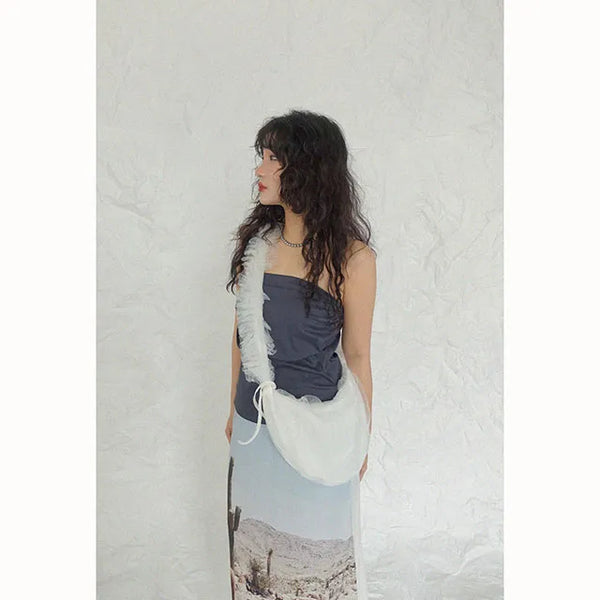 Chiffon Shirred Bag