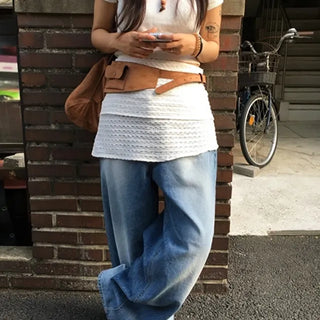 Formal Washed Wide Denim