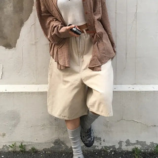 Cotton Carpenter Half Pants
