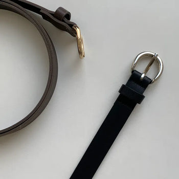 Meitin Slim Round Buckle Belt