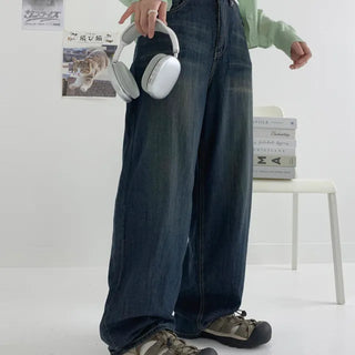 (Shaking) Yoru denim wide long pants