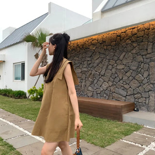 Noel Cap Sleeve Cutout Cotton Dress
