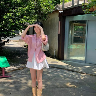 Miet Summer Loose Fit Cotton Shirt