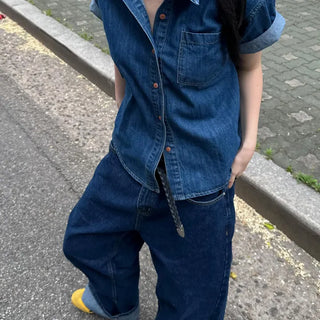 Roha short-sleeve denim shirt