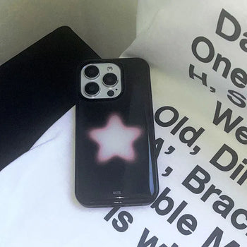 Shuti Gradient Pink Star Epoxy iPhone Case