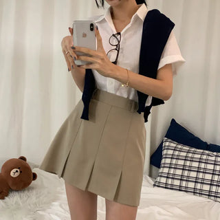 [Petticoat OK] Basic Leto Pleated Mini Skirt (3 colors)