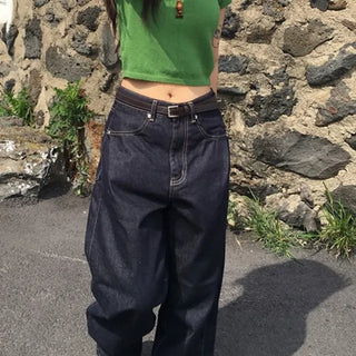 Side Pocket Non-Faded Denim