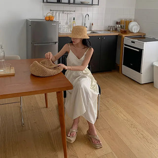 rattan bucket hat