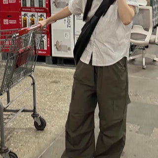 Ollie banding parachute cargo pants