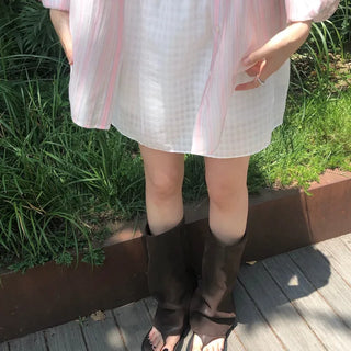 Wide Flip-flop Warmer Boots