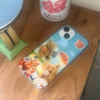Curie Bear Bread Jelly iPhone Case