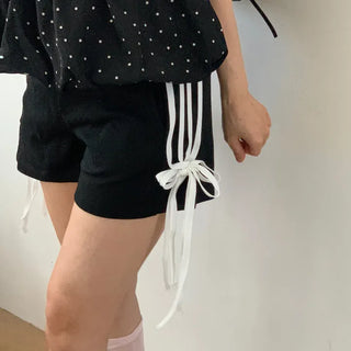 Ribbon Track Micro Shorts Summer Shorts