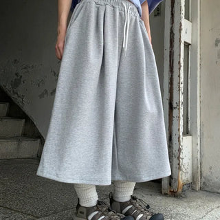 [UNISEX] Pointed Bermuda 3/4 Length Double-Pleat Pants