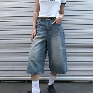 3/4 length denim pants (2 colors)