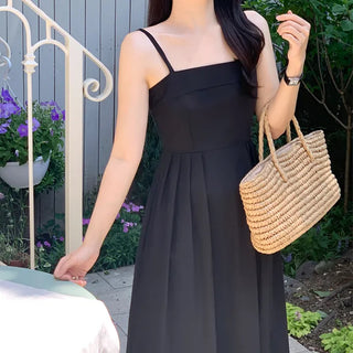 No See-through, No Wrinkles Sleeveless Long Dress  Bustier Dress