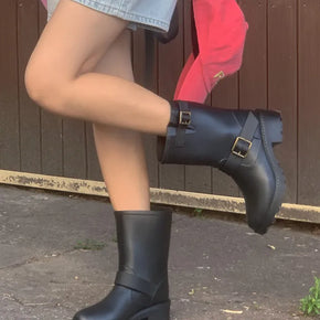 Fate Rain Boots Rain Boots/Belted Boots/Belted Rain Boots/Buckle Rain Boots