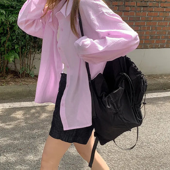 Vinetto Nylon Shirred Backpack