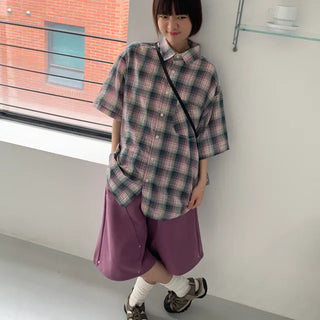 [UNISEX] Pie Summer Check Shirt