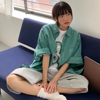[UNISEX] Rosy Pigment Short Sleeve Shirt