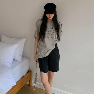 If lettering T-shirt