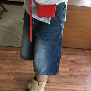 Vintage Washed Bermuda Denim