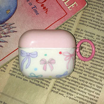 Deuce Ribbon Pink Color Block AirPods Case