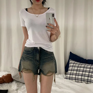 [Summer Version/Fit Guaranteed] Daily Basic Plain Round Neck Layered Short Sleeve T-Shirt (7 Colors)