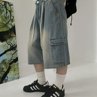 Say Hoodle 5-quarter length denim pants