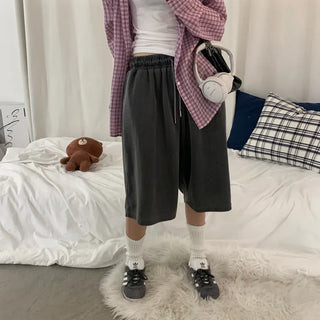 [Unisex/Oversized] Pigment Bermuda Elastic Pants (6 colors)