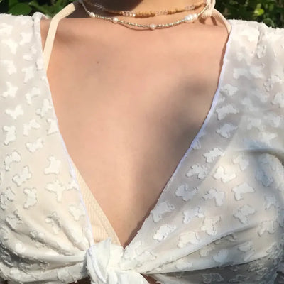 Freshwater bead necklace