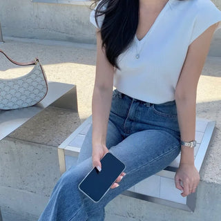 Ripley V-Neck Cap Sleeve Sleeveless Knit