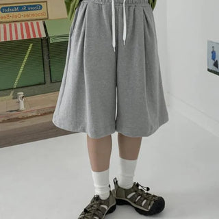 [UNISEX] Double Bermuda Pintuck Shorts