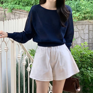 Cooling Boat Neck Linen Knit