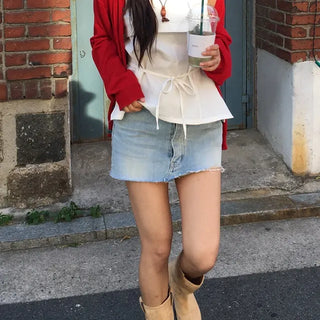 Sunny Washed Mini Skirt