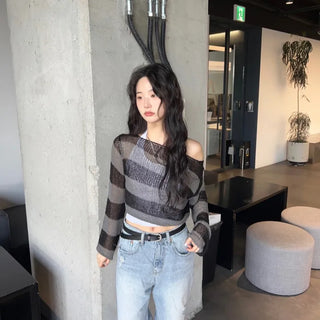 stripe beach knit
