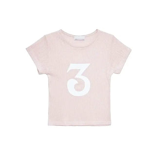 Milky Numbering Jacquard T-shirt