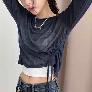 string see through t-shirt