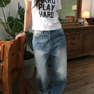 Diagonal Slub Washed Denim